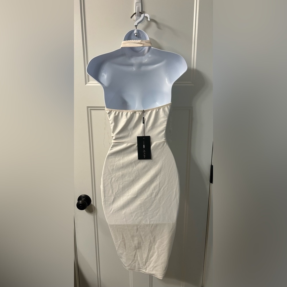 Fashion Nova I’ll Be Yours Midi Dress - white small - Picture 2 of 5